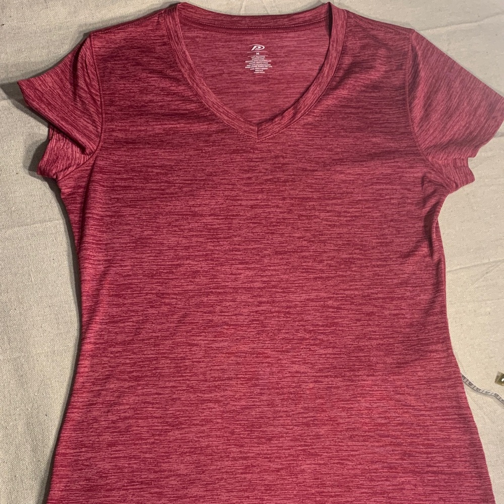 Pro Player Women's Short Sleeve Heathered Red Tee